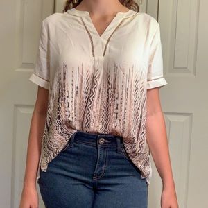 Cato snake skin pattern blouse